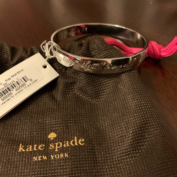 kate spade Jewelry - NWT Kate Spade Silver Anniversary Bangle 💍